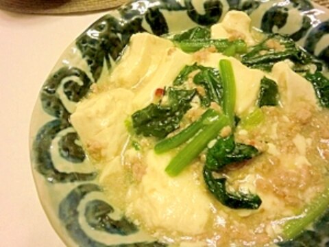 塩麴で！あっさり塩麻婆豆腐